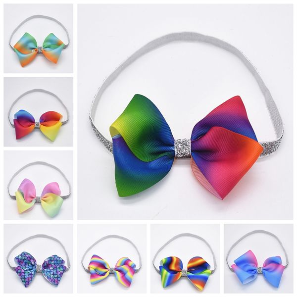 12pcs baby hair band accessories 4" rainbow mermaid grosgrain ribbon bows glitter elastic headbands for girls headwear hd108, Slivery;white
12pcs baby hair band accessories 4" rainbow mermaid grosgrain ribbon bows glitter elastic headbands for girls headwear hd108, Slivery;white