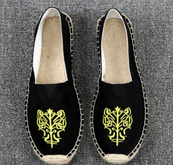 women man flats espadrilles ethnic style face pattern simple non-slip absorbent fashion brand designer chic retro canvas shoes, Black
women man flats espadrilles ethnic style face pattern simple non-slip absorbent fashion brand designer chic retro canvas shoes, Black