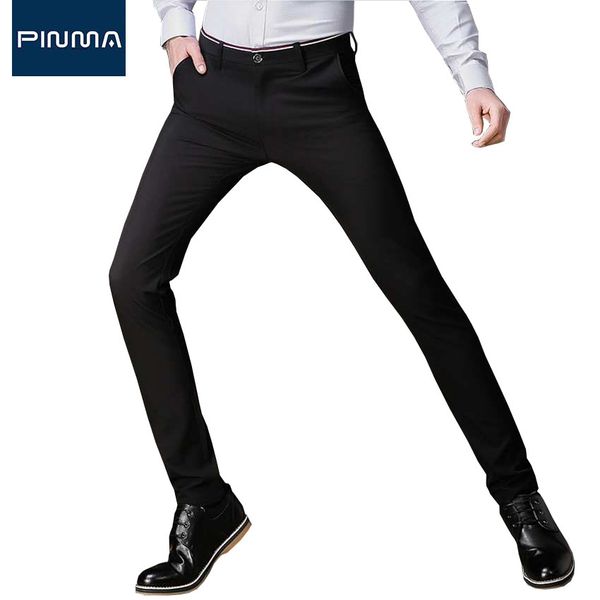 2017 new spring men dress pants slim fit design brand classical wedding long pant suit fashion male business stripe trousers 475, Black
2017 new spring men dress pants slim fit design brand classical wedding long pant suit fashion male business stripe trousers 475, Black