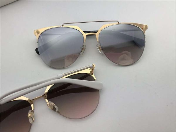 new fashion designer sunglasses 2181 half frame metal frame popular simple style uv400 lens protection eyewear, White;black
new fashion designer sunglasses 2181 half frame metal frame popular simple style uv400 lens protection eyewear, White;black