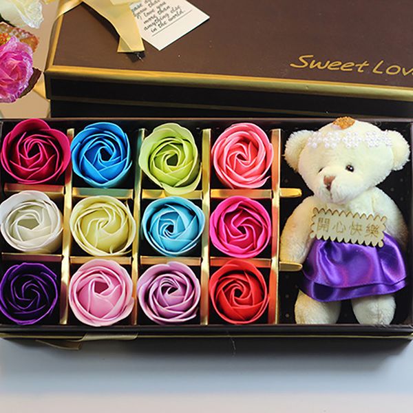 12pcs a box romantic rose soap flower with little cute teddy bear doll great for valentine day gifts for wedding gift birthday
12pcs a box romantic rose soap flower with little cute teddy bear doll great for valentine day gifts for wedding gift birthday