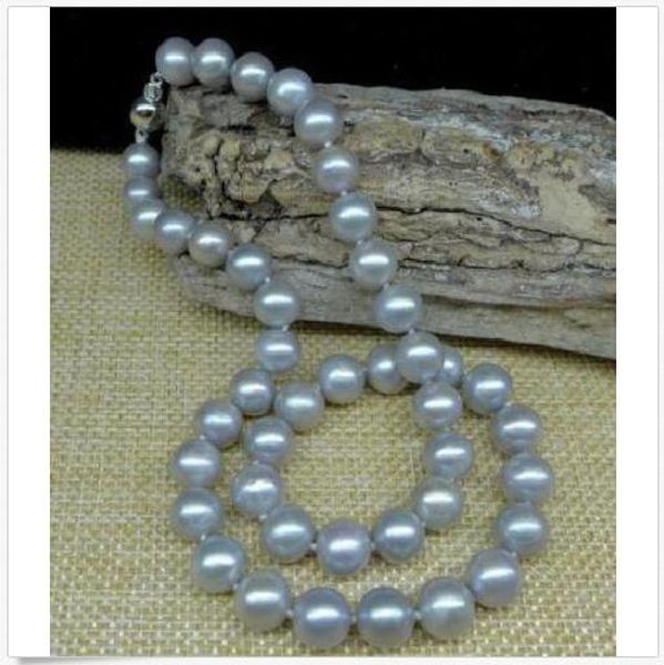 2019 beautiful 10-11mm south sea gray natural pearl necklace 18 inch white ball clasp, Silver
2019 beautiful 10-11mm south sea gray natural pearl necklace 18 inch white ball clasp, Silver