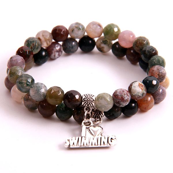 ncrhgl 8mm beads bracelet i love swimming charm india onyx natural stone beaded bracelets bangles hobby jewelry for women men, Black
ncrhgl 8mm beads bracelet i love swimming charm india onyx natural stone beaded bracelets bangles hobby jewelry for women men, Black