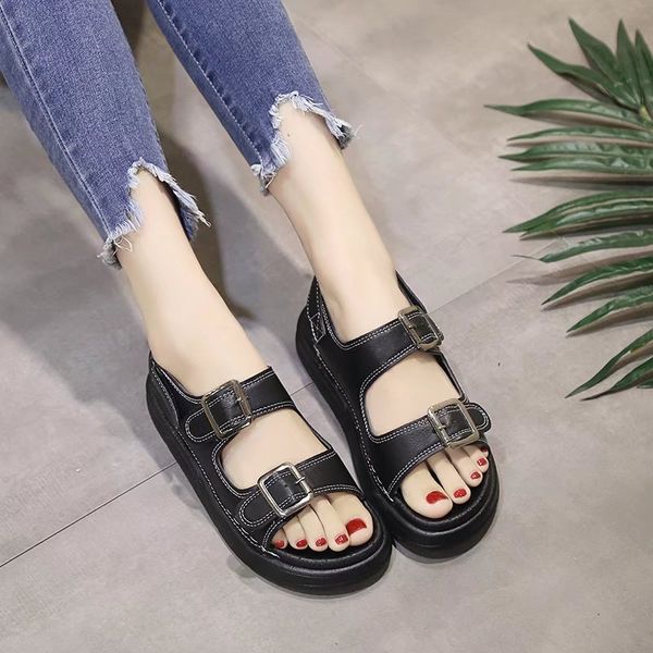 classics fashion concise summer gladiator women sandals pu women shoes ankle strap thick soled rome sandals, Black
classics fashion concise summer gladiator women sandals pu women shoes ankle strap thick soled rome sandals, Black