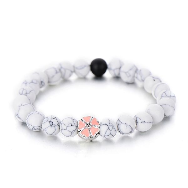 trendy white black color simple strand bracelets for women cute pink enamel flower beaded bracelet friendship gifts sale
trendy white black color simple strand bracelets for women cute pink enamel flower beaded bracelet friendship gifts sale