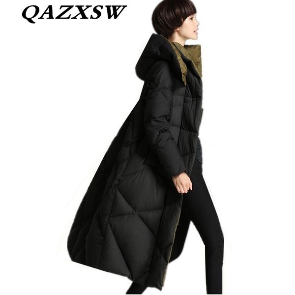 2018 new women winter down coat solid hooded long 100% down jacket winter large size loose thicken fashion warm outerwear lc005, Black
2018 new women winter down coat solid hooded long 100% down jacket winter large size loose thicken fashion warm outerwear lc005, Black