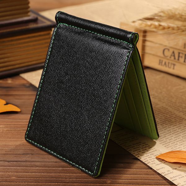 quality pu leather fashion men money clips green gray brown 2 folded open clamp for dollars with slots #04, Black
quality pu leather fashion men money clips green gray brown 2 folded open clamp for dollars with slots #04, Black