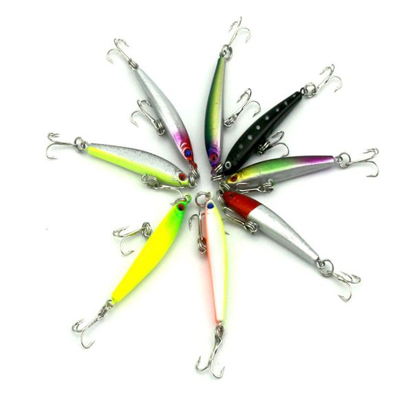 8pcs 5cm fishing lures ater 3.5g 3d minnow bait with treble hook hard bait life-like swimbait fishing lure
8pcs 5cm fishing lures ater 3.5g 3d minnow bait with treble hook hard bait life-like swimbait fishing lure