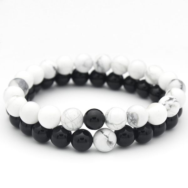 marcatsa couples classic black white natural stone beads love bracelets for woman chakra energy healing bracelet charm jewelry, Golden;silver
marcatsa couples classic black white natural stone beads love bracelets for woman chakra energy healing bracelet charm jewelry, Golden;silver
