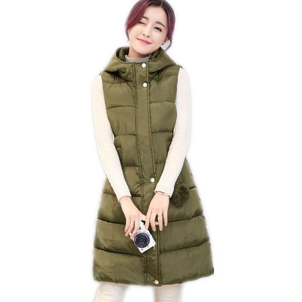 women autumn winter medium-long waistcoat 2018 hooded new down cotton vest female warm plus size 3xl outerwear vest 1039, Black;white
women autumn winter medium-long waistcoat 2018 hooded new down cotton vest female warm plus size 3xl outerwear vest 1039, Black;white