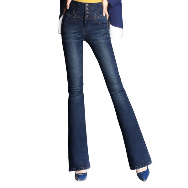 wzjhz 2018 autumn high waist flare jeans pants size 26-33 stretch skinny jeans women wide leg slim hip denim boot cuts, Blue
wzjhz 2018 autumn high waist flare jeans pants size 26-33 stretch skinny jeans women wide leg slim hip denim boot cuts, Blue