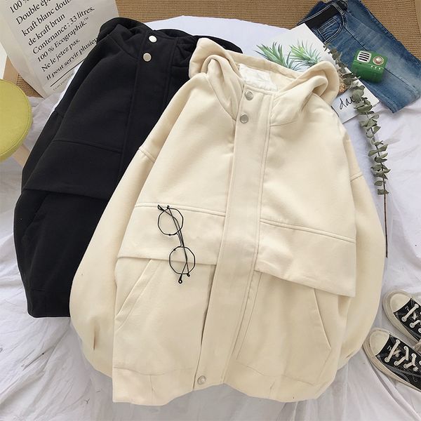 winter new short wool coat men's warm cotton fashion loose hooded jacket man streetwear casual solid color male clothes outwear, Black
winter new short wool coat men's warm cotton fashion loose hooded jacket man streetwear casual solid color male clothes outwear, Black