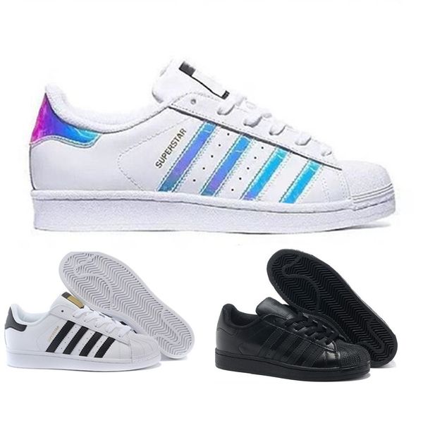 superstar горячая продажа superstar white hologram радужные младшие суперзвезды 80-х годов pride sneakers суперзвезды женщины мужчины спорт, Black
superstar горячая продажа superstar white hologram радужные младшие суперзвезды 80-х годов pride sneakers суперзвезды женщины мужчины спорт, Black