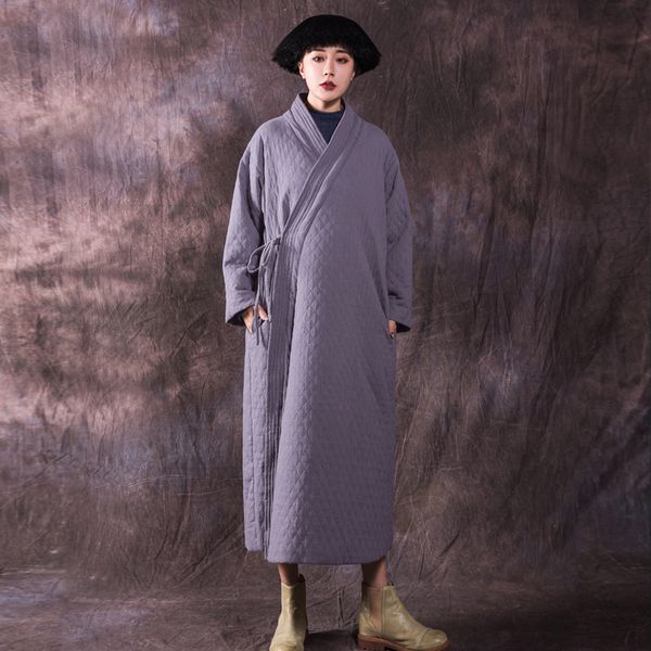 johnature women belt parkas vintage cotton linen coats chinese style autumn winter women cloths 2018 new v-neck long sleeve coat, Black
johnature women belt parkas vintage cotton linen coats chinese style autumn winter women cloths 2018 new v-neck long sleeve coat, Black