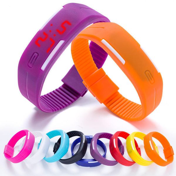 led watch sports led watches candy color silicone rubber touch screen digital watches waterproof reloj con luz para mujer, Slivery;brown
led watch sports led watches candy color silicone rubber touch screen digital watches waterproof reloj con luz para mujer, Slivery;brown