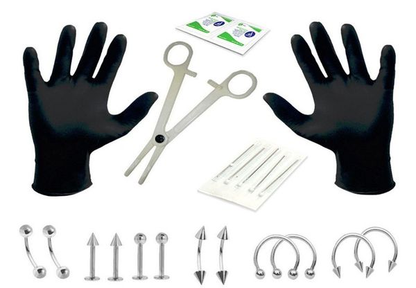 1 set professional piercing tool kit ear body piercing jewelry kit sterile belly body ring needle sets tools dhl g614s, Slivery;golden
1 set professional piercing tool kit ear body piercing jewelry kit sterile belly body ring needle sets tools dhl g614s, Slivery;golden