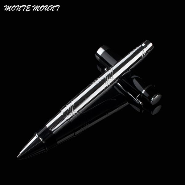 monte mount more popular executive silver and black roller ball pen, Blue;orange
monte mount more popular executive silver and black roller ball pen, Blue;orange