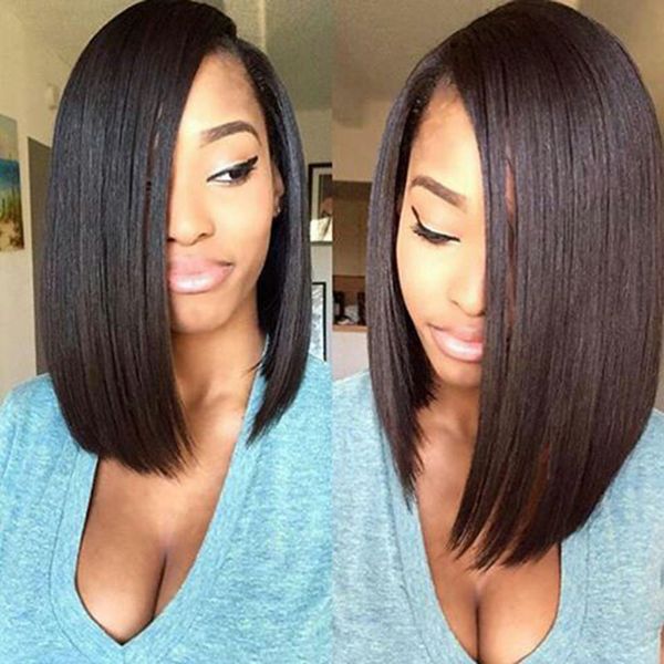 short silky straight bob wigs lace front wigs cambodian peruvian indian mongolian malaysian vietnamese human hair wigs fdshine, Black
short silky straight bob wigs lace front wigs cambodian peruvian indian mongolian malaysian vietnamese human hair wigs fdshine, Black