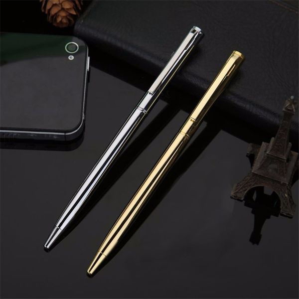 custom logo mini 0.7mm stainless steel metal ballpoint pen stylo luxury sliver gold ballpoint canetas office school stationery, Blue;orange
custom logo mini 0.7mm stainless steel metal ballpoint pen stylo luxury sliver gold ballpoint canetas office school stationery, Blue;orange