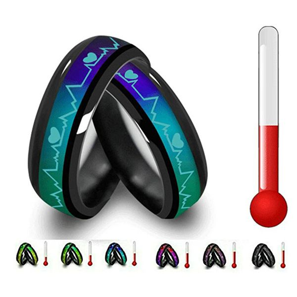 mood rings for lovers emotional change color temperature feeling heartbeat ecg rings, Golden;silver
mood rings for lovers emotional change color temperature feeling heartbeat ecg rings, Golden;silver