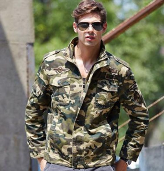 large size mens army green camouflage cargo coats stand collar tough guys style winter autumn new arrival, Black;brown
large size mens army green camouflage cargo coats stand collar tough guys style winter autumn new arrival, Black;brown