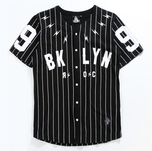v neck man's shirt short sleeve cardigan no. 99 baseball outerwear black white striped t sleeve, White;black
v neck man's shirt short sleeve cardigan no. 99 baseball outerwear black white striped t sleeve, White;black
