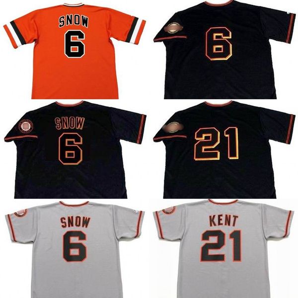 men 6 j.t. snow 21 jeff kent 1993 baseball jersey, Blue;black
men 6 j.t. snow 21 jeff kent 1993 baseball jersey, Blue;black