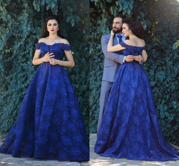 2018 dubai arabic royal blue a line prom dresses off shoulder full lace applique floor length evening gowns formal dress for women custom, Black;red
2018 dubai arabic royal blue a line prom dresses off shoulder full lace applique floor length evening gowns formal dress for women custom, Black;red