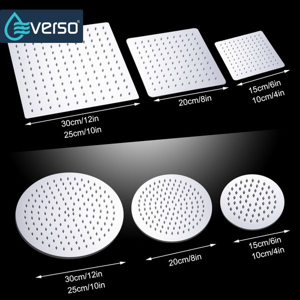 everso 4"6"8"10"12" bathroom rain shower head high pressure shower head handheld set chuveiro do banheiro
everso 4"6"8"10"12" bathroom rain shower head high pressure shower head handheld set chuveiro do banheiro