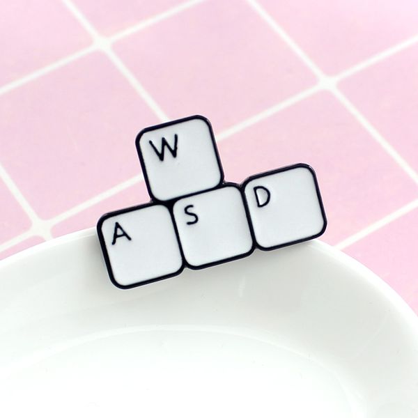 computer keyboard wasd four keys when playing games game button fashion personality brooch for everyone to match clothes, Gray
computer keyboard wasd four keys when playing games game button fashion personality brooch for everyone to match clothes, Gray