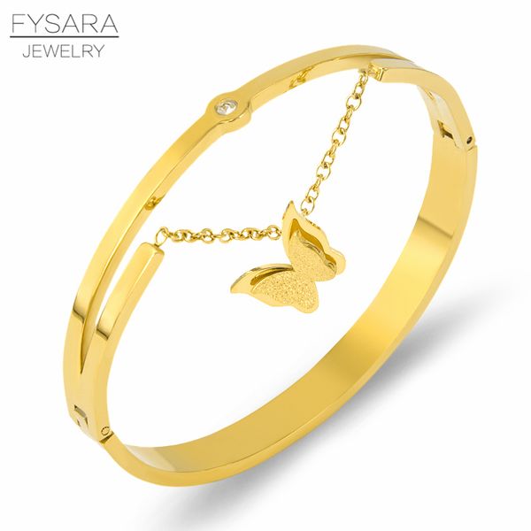 fysara charm chain frosted butterfly bangle for women classic stainless steel gold bracelet wedding engagement christmas jewelry, Black
fysara charm chain frosted butterfly bangle for women classic stainless steel gold bracelet wedding engagement christmas jewelry, Black
