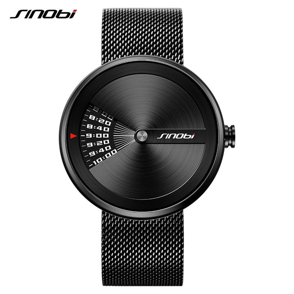 sinobi sport business watches men original design watch steel mesh trap men's rotating pointer watch clock man clock wristwatch, Slivery;brown
sinobi sport business watches men original design watch steel mesh trap men's rotating pointer watch clock man clock wristwatch, Slivery;brown