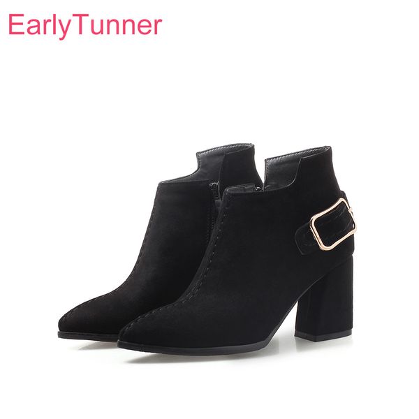 2018 autumn new quality pointed toe beige brown women ankle riding boots lady shoes high heels wk315 plus big size 10 32 43 47, Black
2018 autumn new quality pointed toe beige brown women ankle riding boots lady shoes high heels wk315 plus big size 10 32 43 47, Black