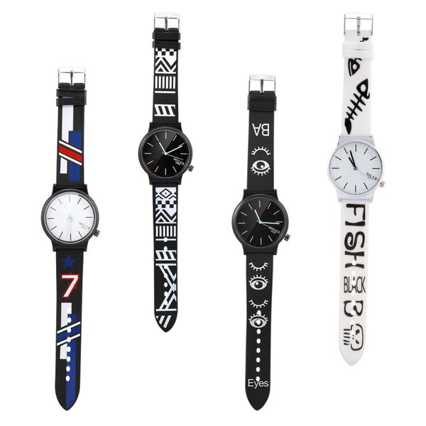 unique band pattern design 4 types analog quartz women men watch plastic band alloy round case wristwatch, Slivery;brown
unique band pattern design 4 types analog quartz women men watch plastic band alloy round case wristwatch, Slivery;brown