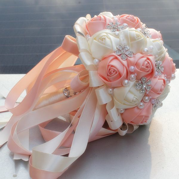 festive coral pink ivory champagne satin rose festival stitch bouquets custom ribbon wedding bridal bouquet flowers color option
festive coral pink ivory champagne satin rose festival stitch bouquets custom ribbon wedding bridal bouquet flowers color option