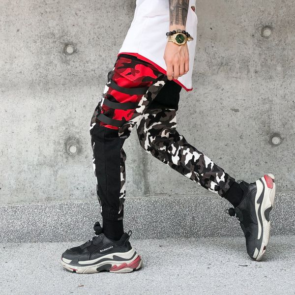 fashion camouflage streetwear joggers men 2018 new hip hip cotton camo cargo trousers designer sweatpants jogger pants men, Black
fashion camouflage streetwear joggers men 2018 new hip hip cotton camo cargo trousers designer sweatpants jogger pants men, Black