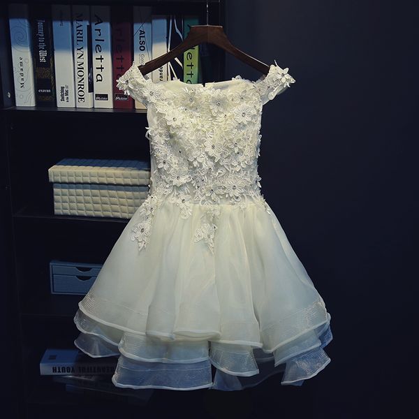 2018 new white pink lovely short homecoming dresses beaded flowers organza graduation dresse party prom formal gown, Blue;pink
2018 new white pink lovely short homecoming dresses beaded flowers organza graduation dresse party prom formal gown, Blue;pink