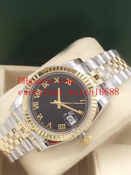 fashion wristwatches 36 mm 116243 black roman dial asian 2813 automatic mechanical two tone gold women's watch wristwatch, Slivery;brown
fashion wristwatches 36 mm 116243 black roman dial asian 2813 automatic mechanical two tone gold women's watch wristwatch, Slivery;brown