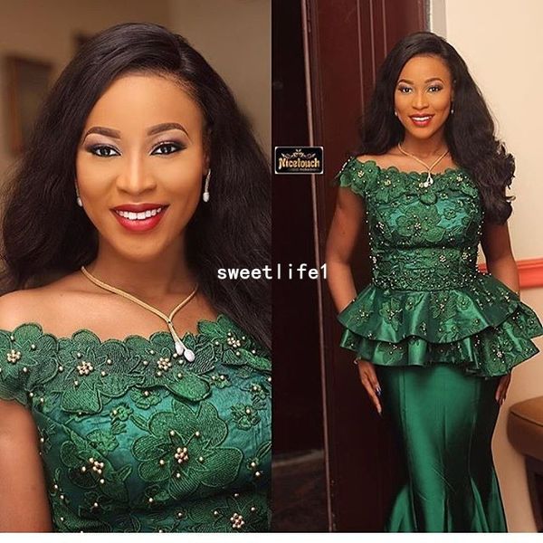 nigeria style 2019 bateau neck evening dresses with 3d flora appliques crystal mermaid emerald green formal occasion prom dresses custom, Black;red
nigeria style 2019 bateau neck evening dresses with 3d flora appliques crystal mermaid emerald green formal occasion prom dresses custom, Black;red