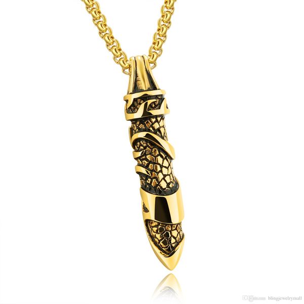 military bullet pendant necklaces for cool men dragon skin design box link chain blessing birthday gift dropshipping gx1205, Silver
military bullet pendant necklaces for cool men dragon skin design box link chain blessing birthday gift dropshipping gx1205, Silver