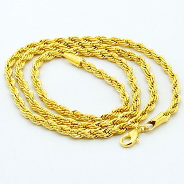 24k gold plated necklace 3mm 4mm 5mm chain twist rope men women chain gf statement necklace jewelry jp899 christmas gift, Silver
24k gold plated necklace 3mm 4mm 5mm chain twist rope men women chain gf statement necklace jewelry jp899 christmas gift, Silver