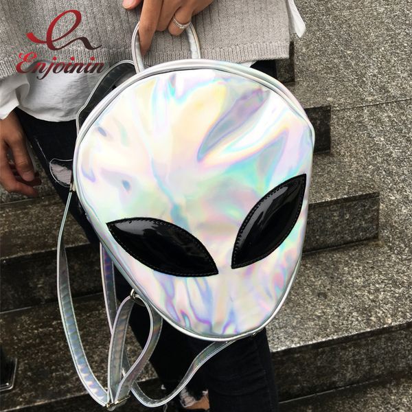 fashion alien design backpack women silver hologram laser women's backpack femal bag pu leather holographic 2 colors
fashion alien design backpack women silver hologram laser women's backpack femal bag pu leather holographic 2 colors