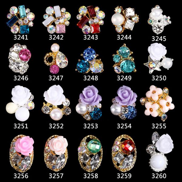 10pcs new 3d nails accessoires pearls diamond glitter alloy nail art decorations rose flower nail jewelry supplies (3241-3260, Silver;gold
10pcs new 3d nails accessoires pearls diamond glitter alloy nail art decorations rose flower nail jewelry supplies (3241-3260, Silver;gold