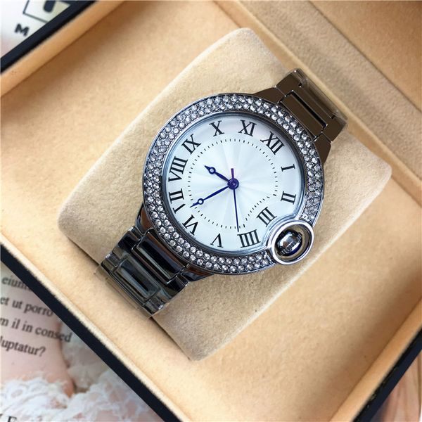brand classic fashion women/man watch lady wristwatch luxury diamonds stainless steel popular shine lover watches folding lock, Slivery;brown
brand classic fashion women/man watch lady wristwatch luxury diamonds stainless steel popular shine lover watches folding lock, Slivery;brown