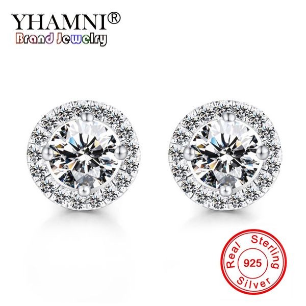 yhamni romantic jewelry original pure 925 silver stud earrings for women wedding elegant cubic zirconia stone earring e013, Golden
yhamni romantic jewelry original pure 925 silver stud earrings for women wedding elegant cubic zirconia stone earring e013, Golden