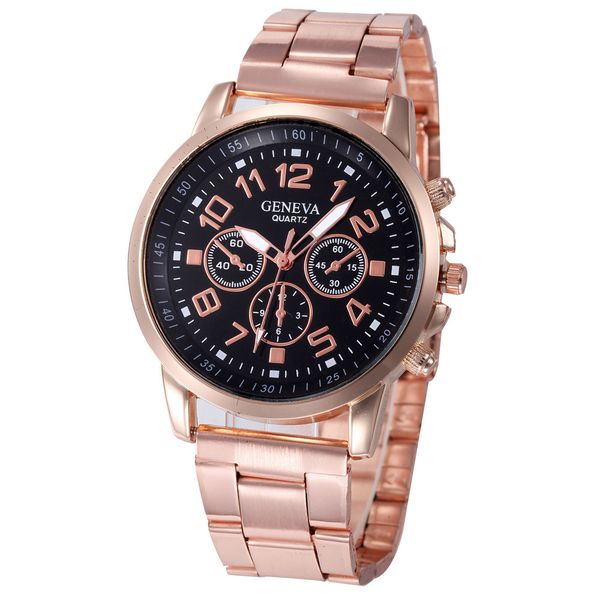 

2017 new gold stainless steel watches women casual clocks men womans sport quartz wristwatch ladies dress hours, Slivery;brown