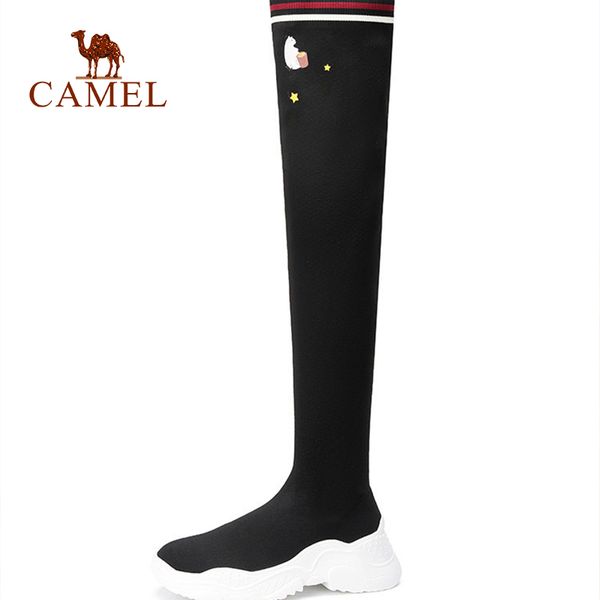 camel new women fashion over the knee long casual boots ladies stretch fabric high thick platform cartoon slip on shoes women, Black
camel new women fashion over the knee long casual boots ladies stretch fabric high thick platform cartoon slip on shoes women, Black