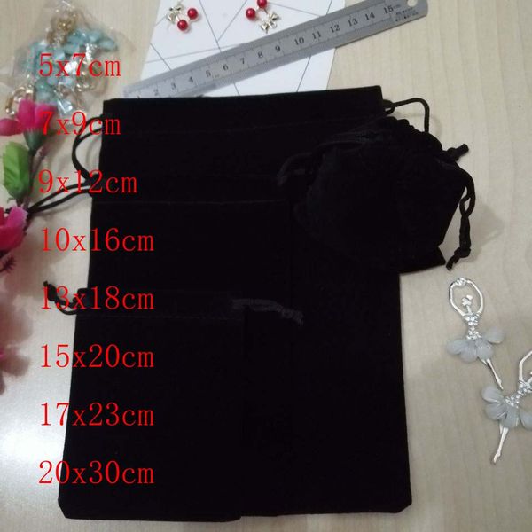100pcs/lot black velvet bags for gifts 7x9 9x12 10x16 13x18cm jewelry drawstring bags wedding christmas gift packaging, Black;white
100pcs/lot black velvet bags for gifts 7x9 9x12 10x16 13x18cm jewelry drawstring bags wedding christmas gift packaging, Black;white
