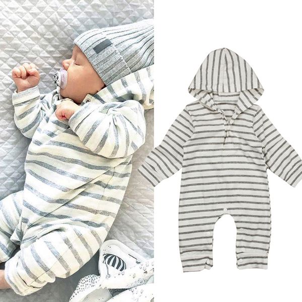 2018 new ins baby jumpsuit infant autumn long sleev hoodied striped rompers baby cotton romper kids clothing, Blue
2018 new ins baby jumpsuit infant autumn long sleev hoodied striped rompers baby cotton romper kids clothing, Blue