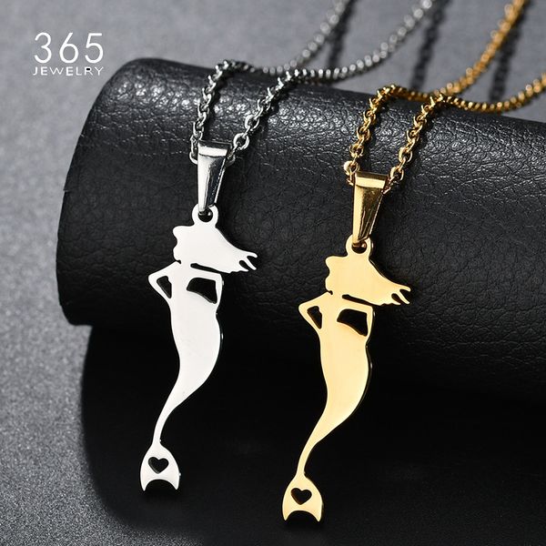 stainless steel lucky mermaid priness necklace fate love portrait pendant necklace for girl women prom gift, Silver
stainless steel lucky mermaid priness necklace fate love portrait pendant necklace for girl women prom gift, Silver